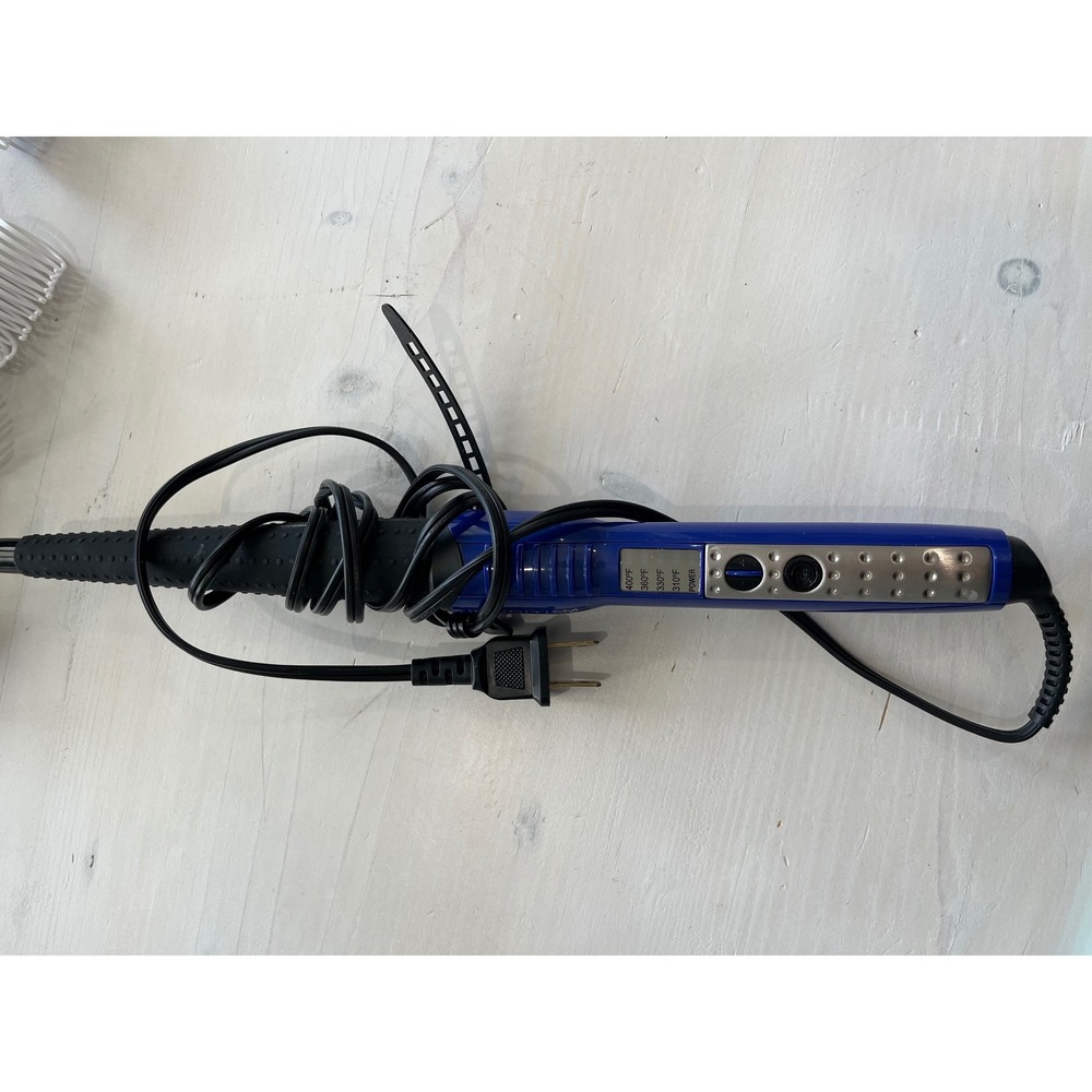 Infiniti Pro by Conair Curl Secret Curling Iron Hair Styler Wand‎ Blue